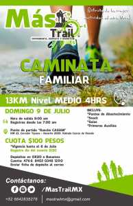 MasTrail Caminata "FAMILIAR" 13KM Nivel Medio 4HRS @ Rancho Casian | Tijuana | Baja California | México