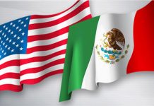 bandera Estados Unidos -México