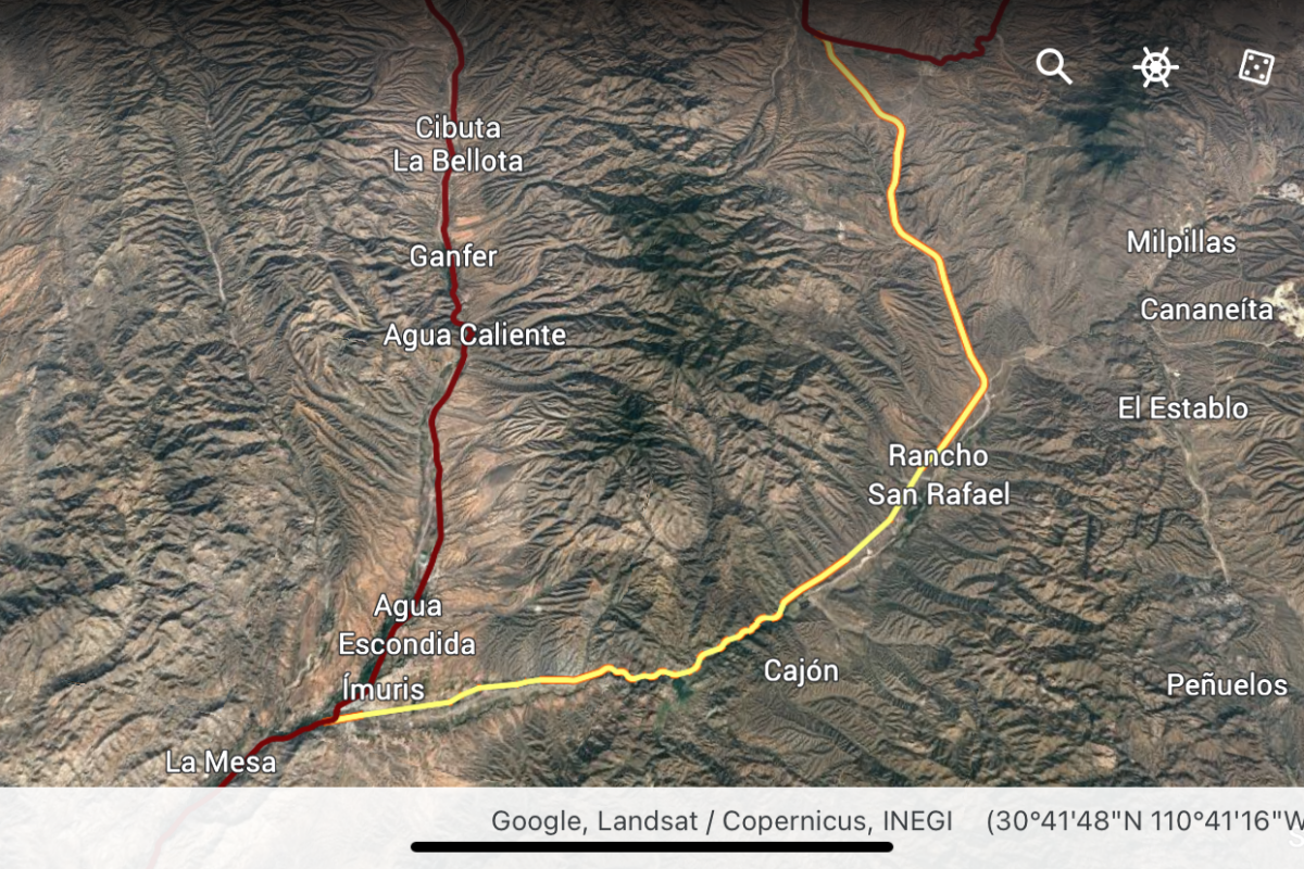 Los habitantes recibieron, a solicitud, un archivo de mapa de Google que muestra la extensión del proyecto después de enterarse por radio sobre el ferrocarril propuesto.