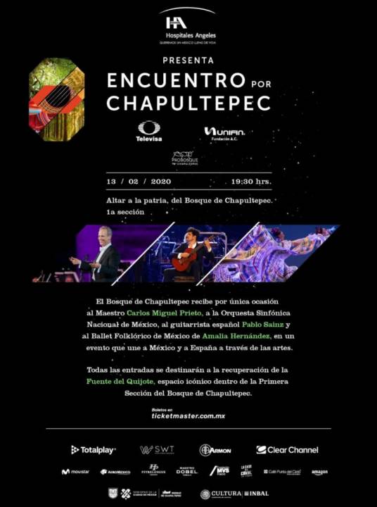 Imperdible Noche, Chapultepec se llenará de música y danza en un espectáculo único