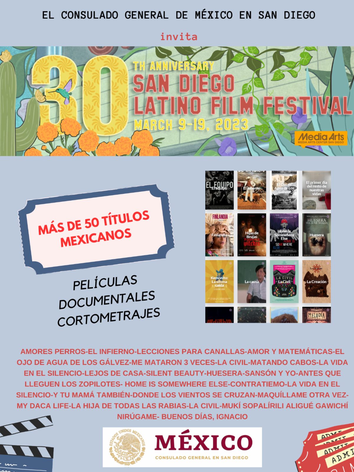 30 aniversario del San Diego Latino Film Festival: más de 50 títulos mexicanos